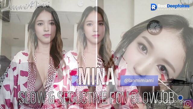 K-pop celeb Mina loves a cock in her mouth (미나딥페이크) TWICE (트와이스)