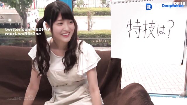 Endo Sakura in japanese adult show フェイクポルノ 乃木坂46