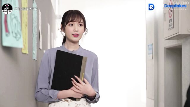 Hot teacher IU (아이유얼굴 스왑) gets punished by her student