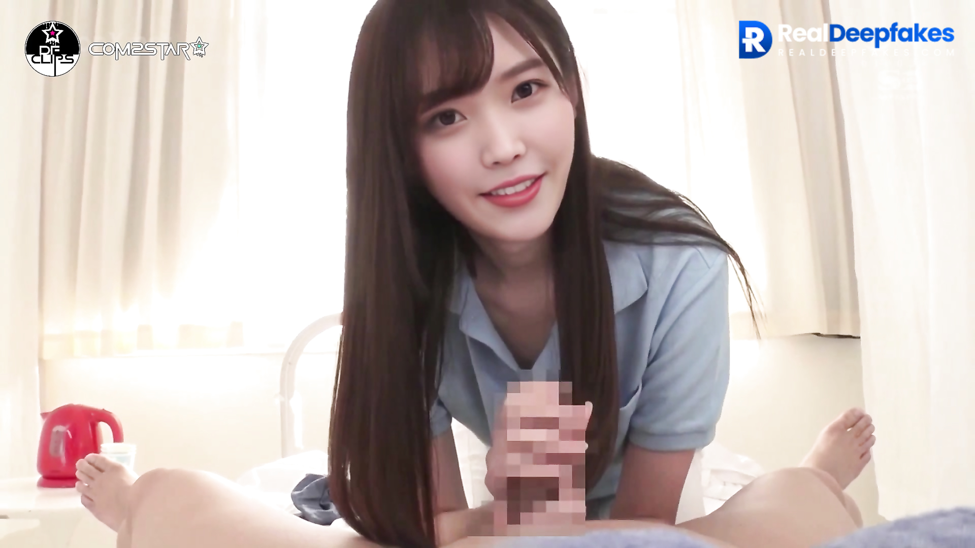 Pretty nurse IU made jerking off (deepfake) - 아이유 딥페이크 - RealDeepfakes.com