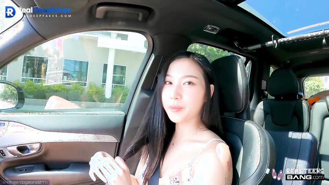 Fast sex with a taxi driver - Sana TWICE real fake (사나 딥 페이크 에로틱)