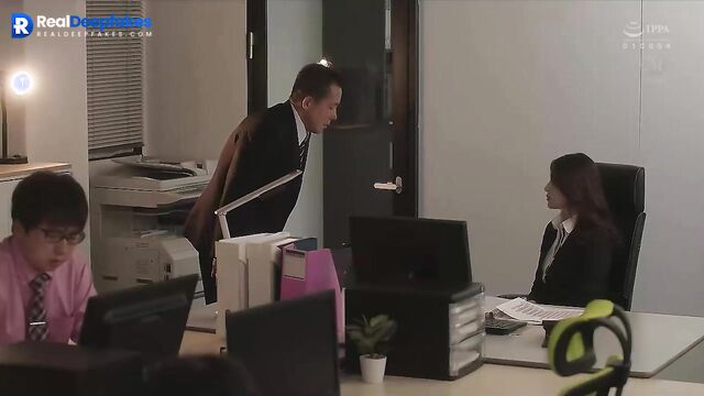 Lady boss fucked a colleague - Chen Duling real fake (陈都灵 深度学习计划)