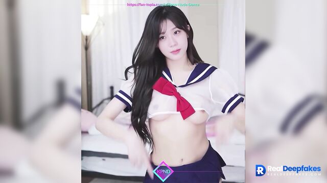 Schoolgirl dances after add classes [real fake] Jisoo BLACKPINK / 지수 포르노