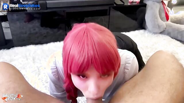 Redhead teen sucking your cock, Ryujin ITZY pov fakeapp 류진 가짜 포르노