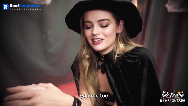 Halloween party turned into fuck with sexy witch (Margot Robbie fakeapp)