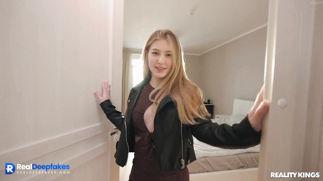 Beddable blonde invited stranger at home / (Danielle NewJeans ai) 다니엘 포르노