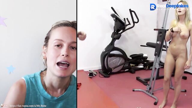Brie Larson sex in the gym - Deepfake
