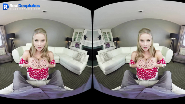 Blonde stroked his body and then suck...