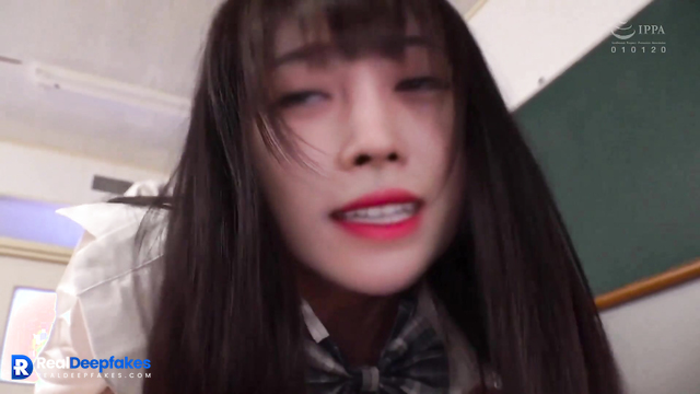 Classmate sucking her tits during rec...