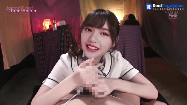 Lisa (리사) sucking cock as part of a m...