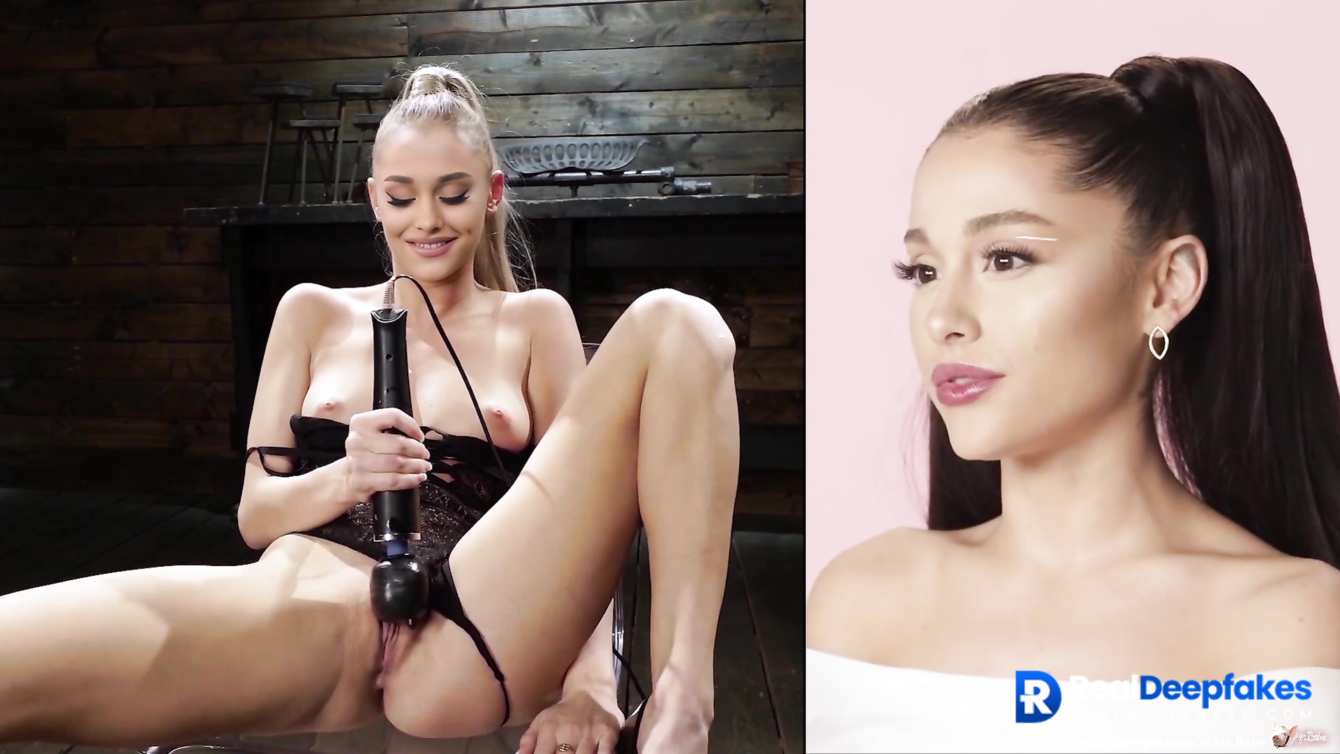 Sexy, petite babe Ariana Grande played with sweet hole (sex tape) -  RealDeepfakes.com