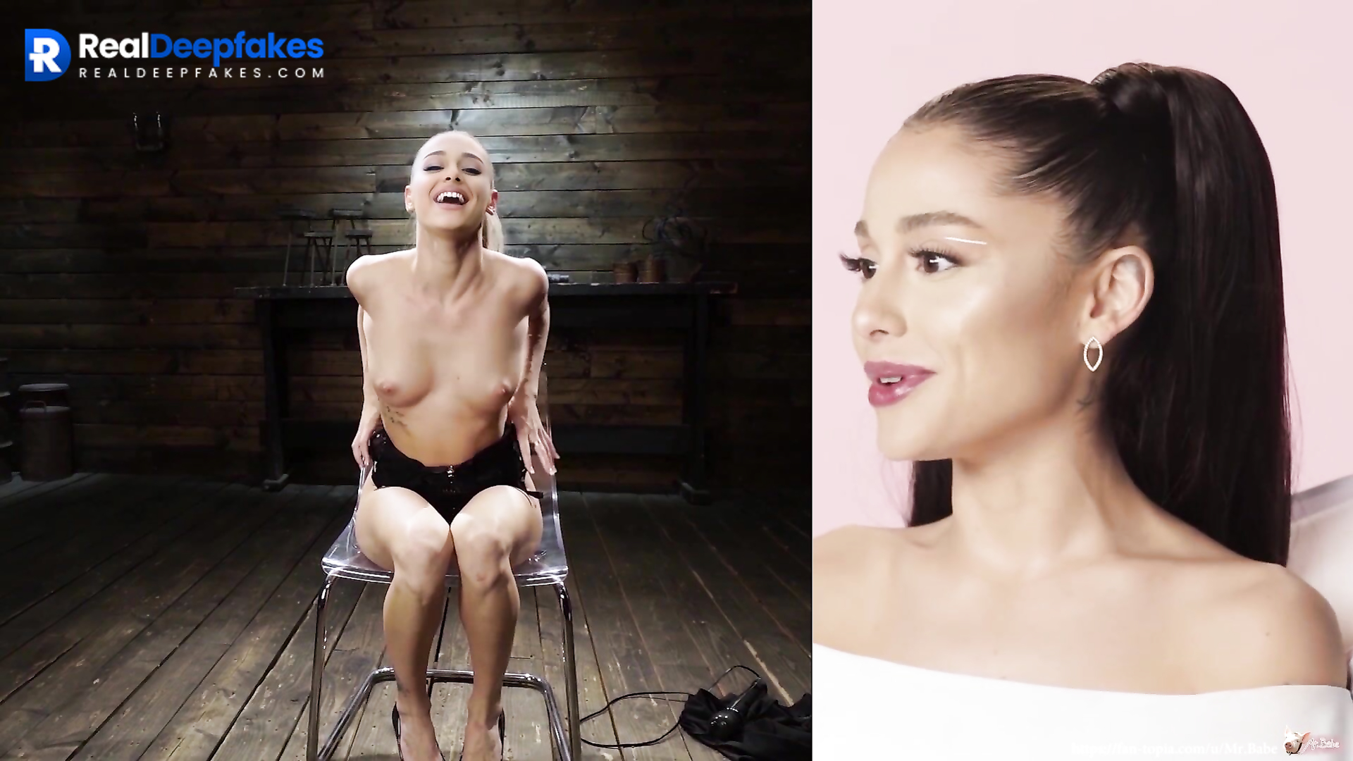 Sexy, petite babe Ariana Grande played with sweet hole (sex tape) -  RealDeepfakes.com