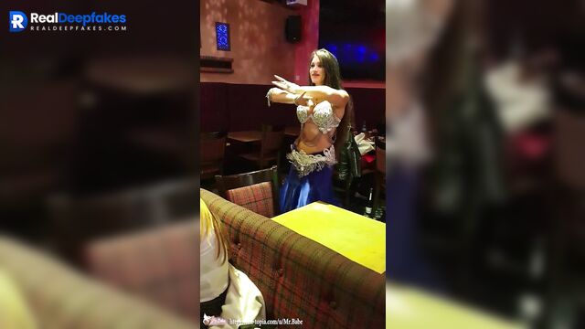 Sexy dancer Meghan Markle showing her skills in a bar [real fake]