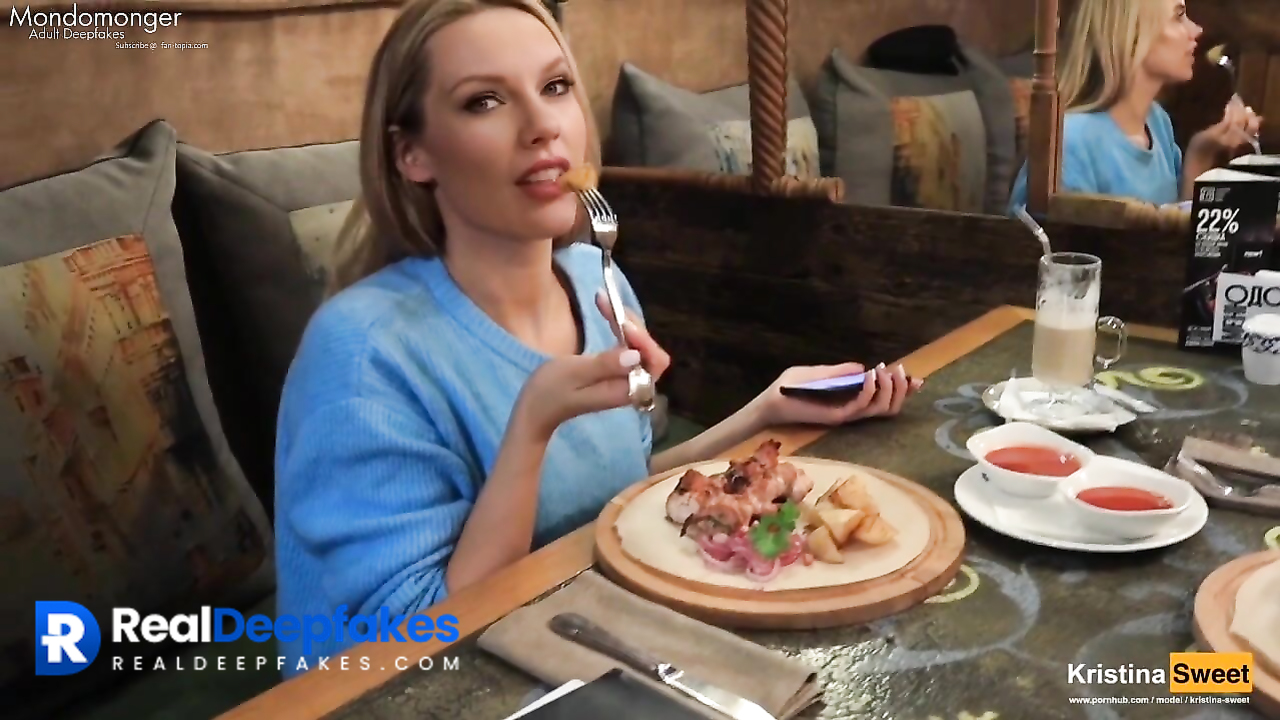 Restaurant - Blowjob under the table (in restaurant). Taylor Swift deepfake porn -  RealDeepfakes.com