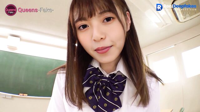 Asuka Saito (齋藤 飛鳥) Nogizaka46 (乃木坂46) fuck in school, real fake