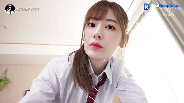 Shy schoolgirl Sakura first sex experience, ai - 사쿠라 가짜 포르노