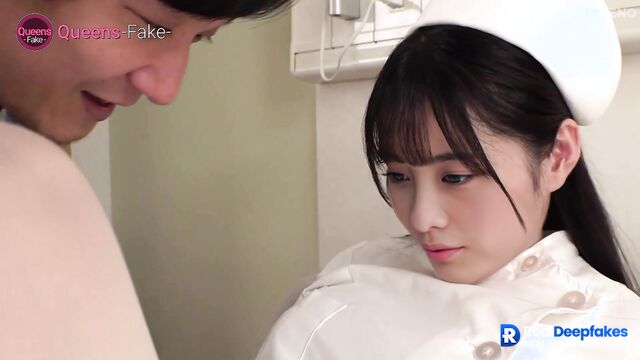 Cute nurse Kanna Hashimoto getting cunnilingus - 橋本 環奈 ディープフェイク エロ ai
