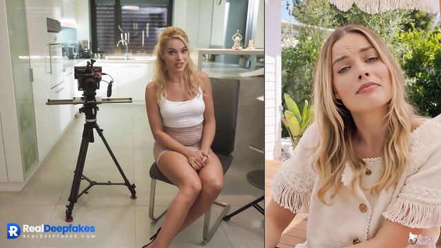 Hot blonde Margot Robbie was fucked by crazy fan - fakeapp
