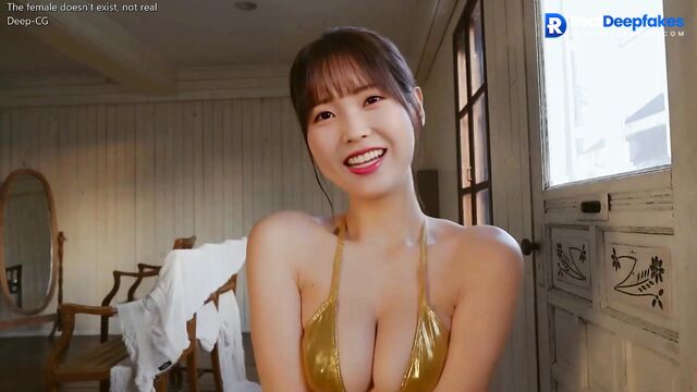 Pretty IU sex scenes in golden bikini (아이유 딥 페이크 포르노)