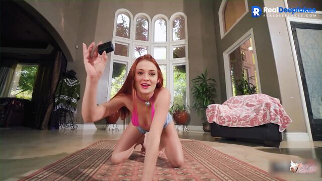 Redhead teen Sophie Turner is very horny for a cock [fakeapp porn]