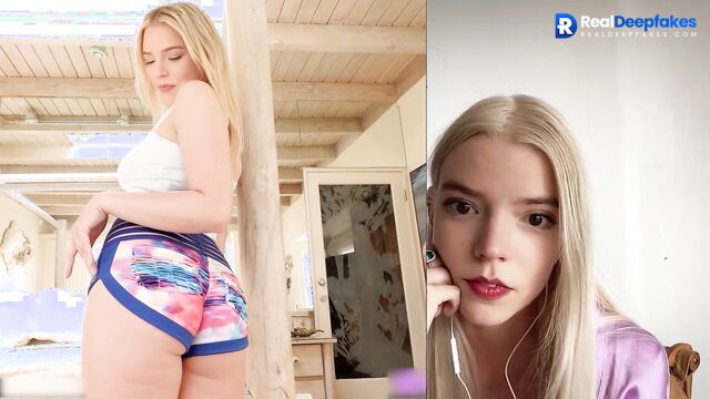 POV - Anya Taylor-Joy orgasms on stepdad's dick // deepfakes
