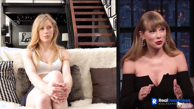 Sexy Taylor Swift showing pussy to her lover - real fake