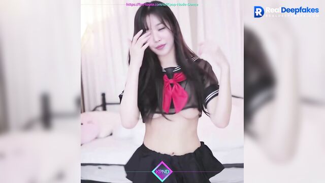 Dissolute schoolgirl Wonyoung solo dance sex scenes - (장원영 아이브)