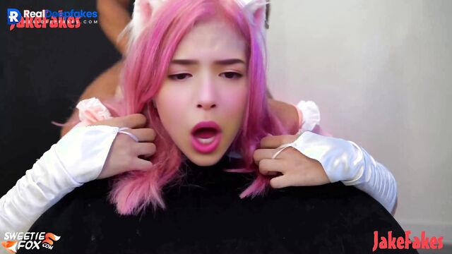 Cute girl Pokimane sucking honey cock - hot deepfake video