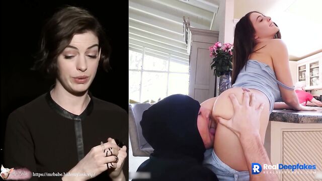 Dissolute wife had fun in the presence of her husband, Anne Hathaway ai