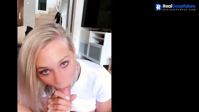 Pretty blonde sucking dirty cocks - Maddie Ziegler pov sex tape