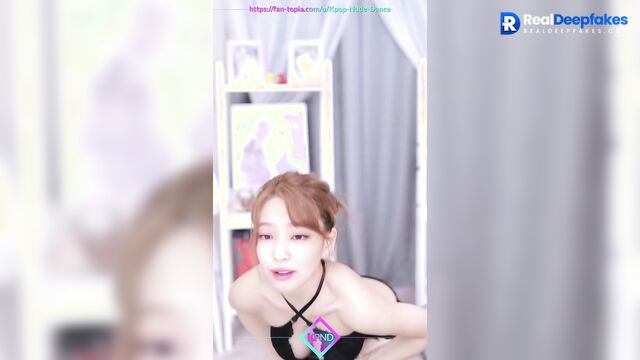 Wild dance in sexy underwear, Jennie BLACKPINK face swap (제니 인공 지능)