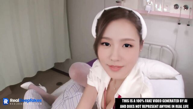 Dissolute nurse licked ass her patient - Miyeon (G)I-DLE ai (조미연 딥페이크)