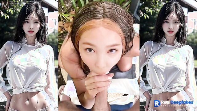Cumshot swallow on paradise islands / 나연 트와이스 Nayeon deepfake video