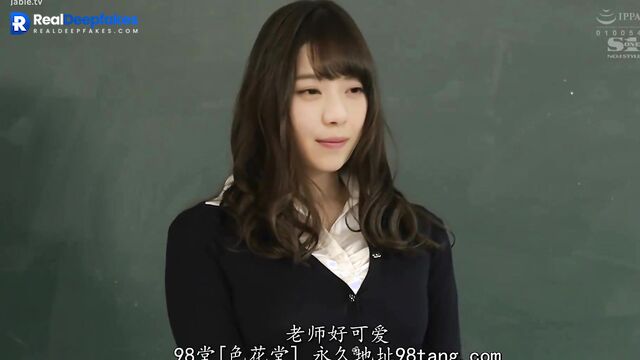 New girl was fucked by classmates - fake Nanase Nishino (西野七瀬 乃木坂46)