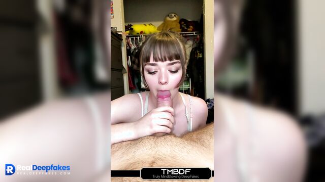 Titsjob by busty girl Maisie Williams - hot deepfake porn